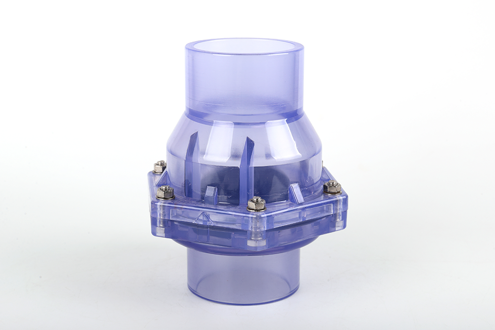 嘉鱼透明翻板式止回阀